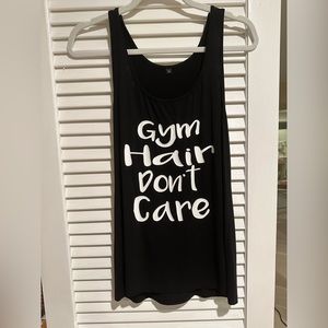 NWOT - Gym hair don’t care workout tank